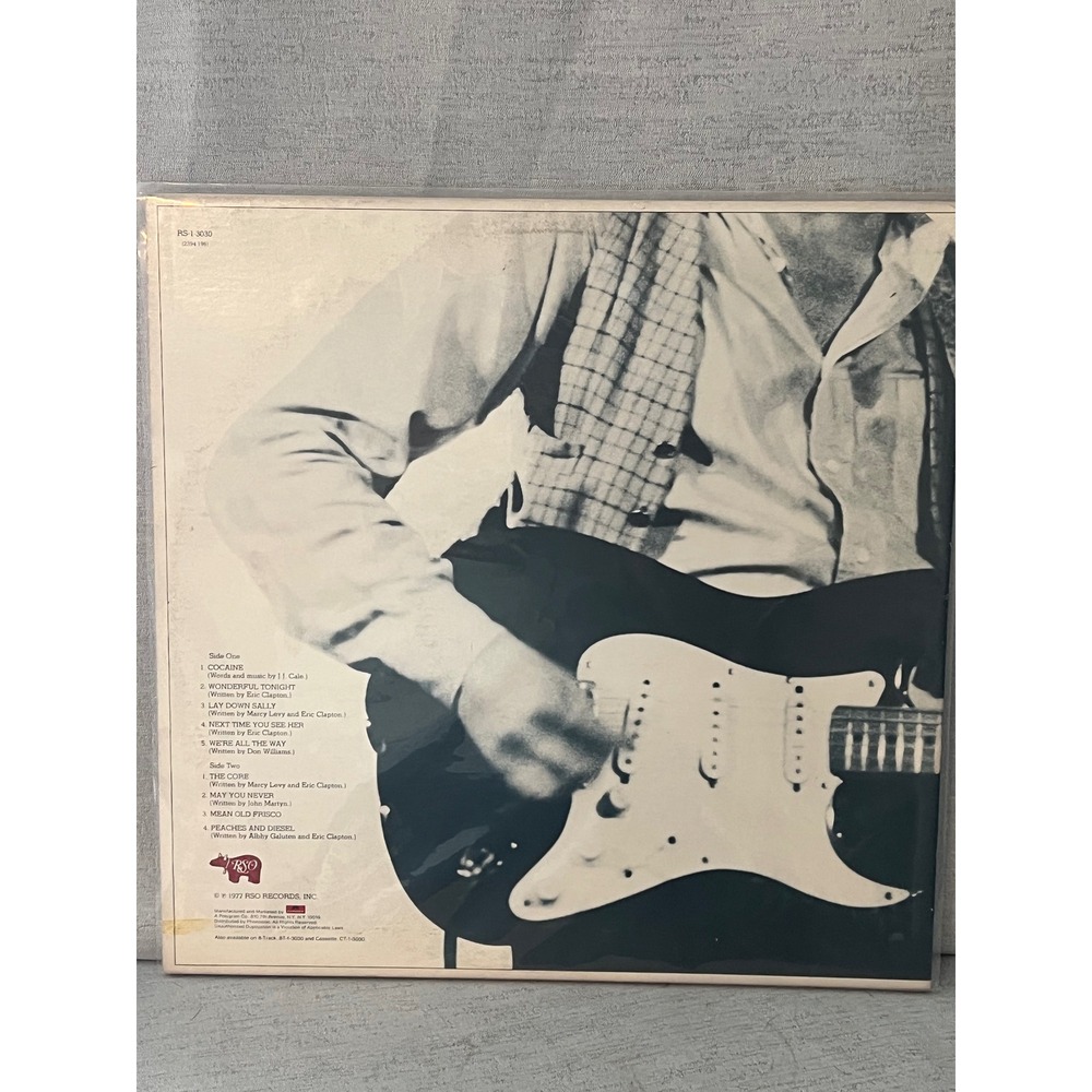 RARE Eric Clapton Slowhand Vinyl Record LP 1977 RSO Cocaine Classic Rock - Picture 2 of 4